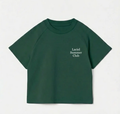 Green Summer Club Tshirt - 2-7Y