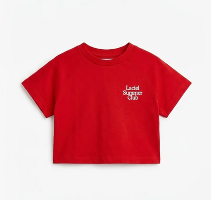 Red Crop Top - Summer Club - 2-7Y