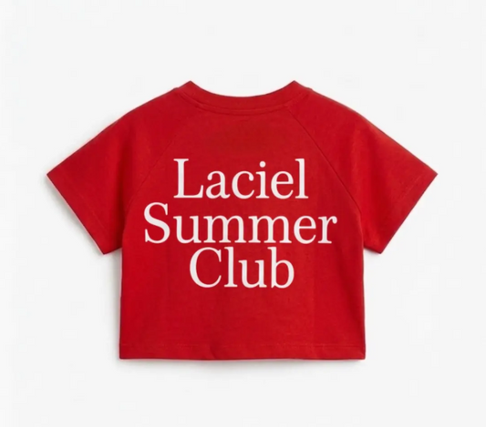 Red Crop Top - Summer Club - 2-7Y