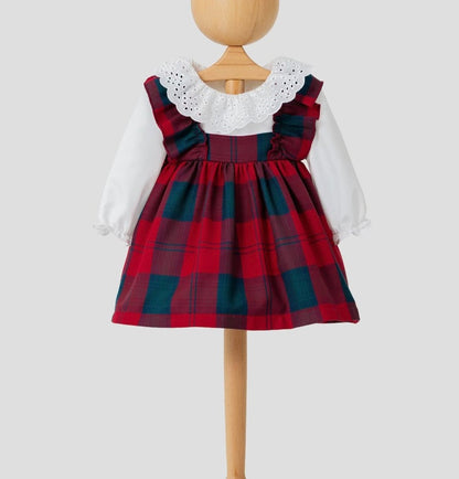 Festive Finch Dress - 100% Cotton - 6-36M