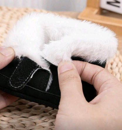 Fur & Velvet Black Boots