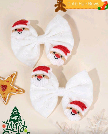Santa White Hair Pins - 1 PC