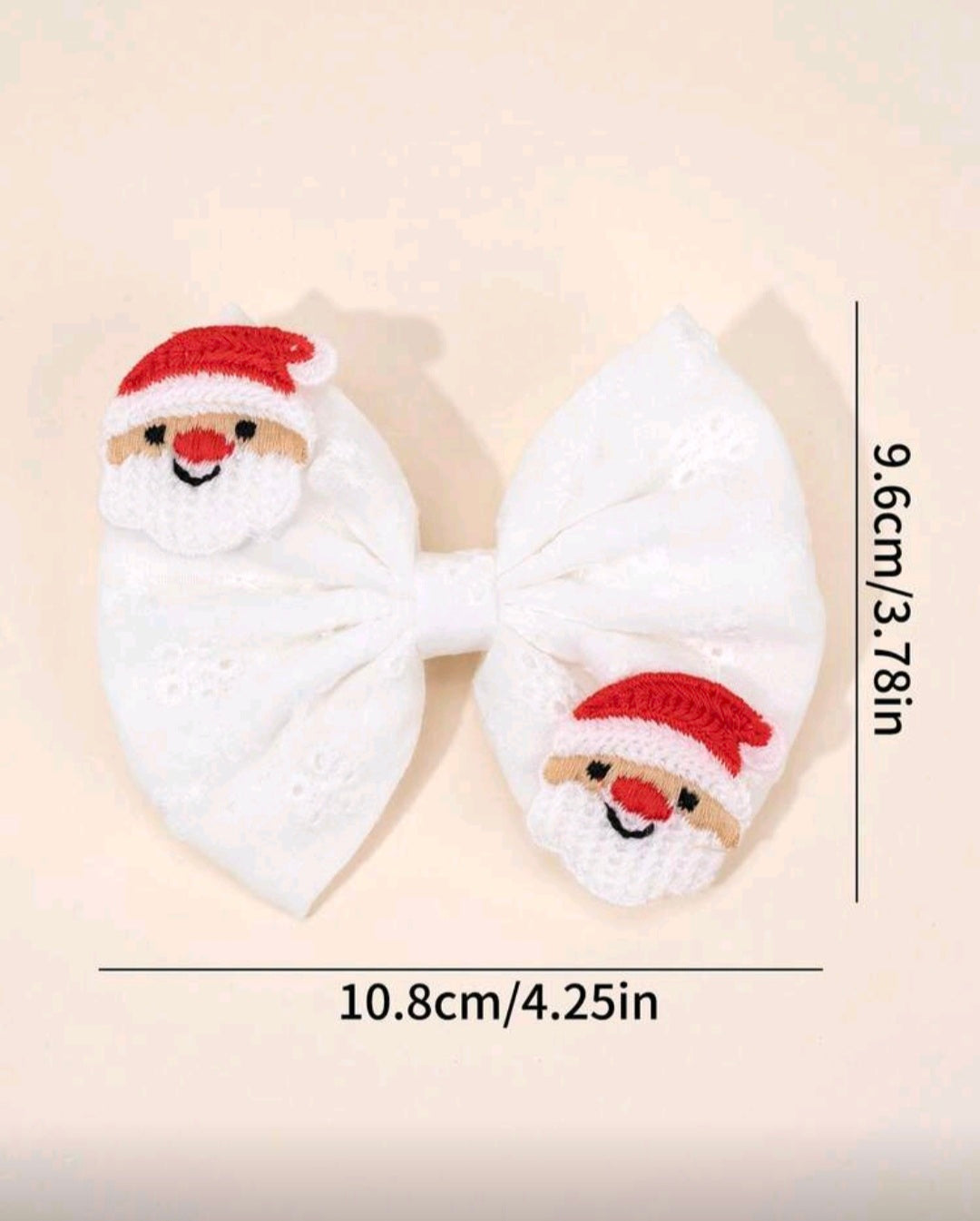 Santa White Hair Pins - 1 PC