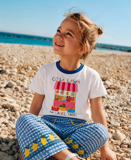 The AMALFI Coast Tshirt&pants set - 2-7Y
