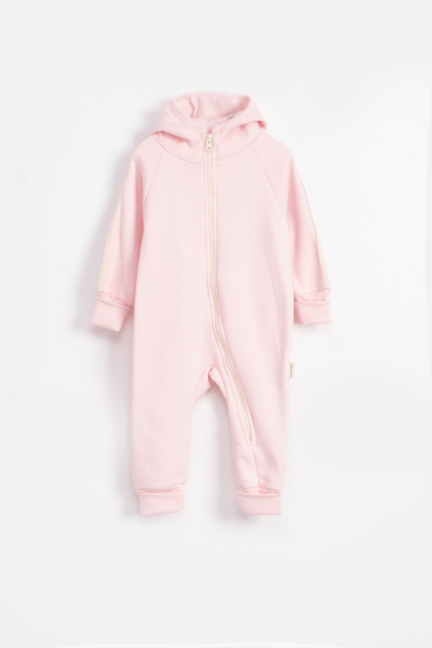 Fleeced Romper - Pink/Blue/Purple - 3-24M