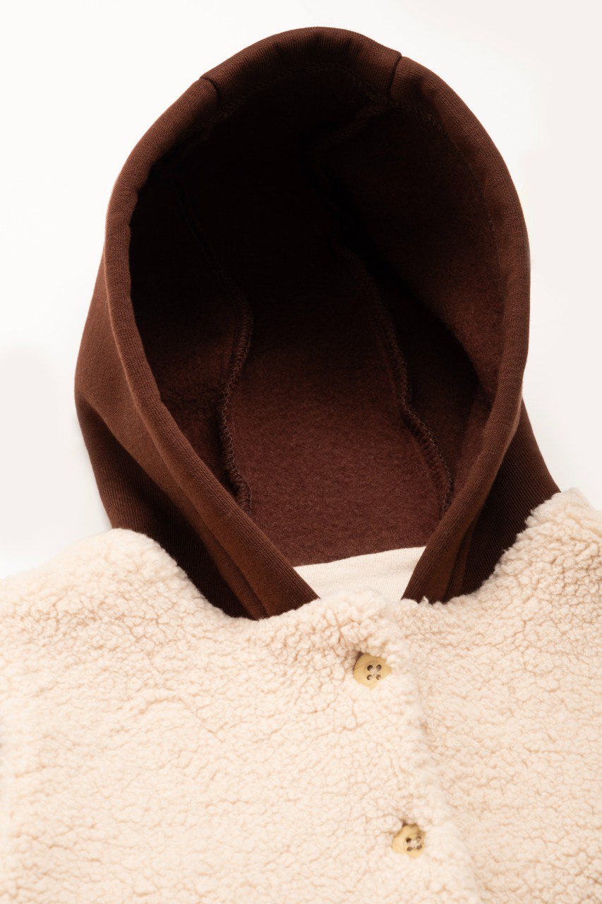 Shepherd Vest - Olive Green/Beige/Brown - 9M-4Y