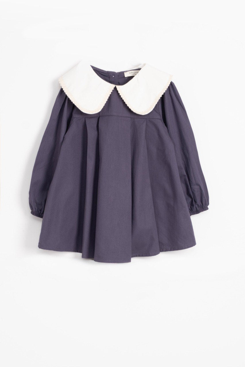 Michaella Dress - Navy Blue - 1-6Y