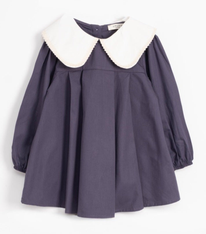 Michaella Dress - Navy Blue - 1-6Y