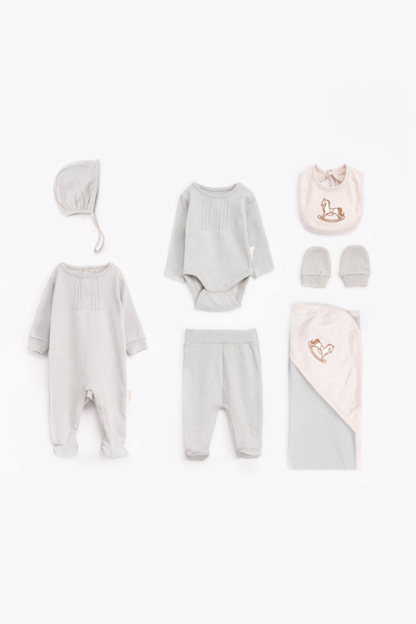 Newborn/Hospital Set - Pony - 7 PCS - Mint Green