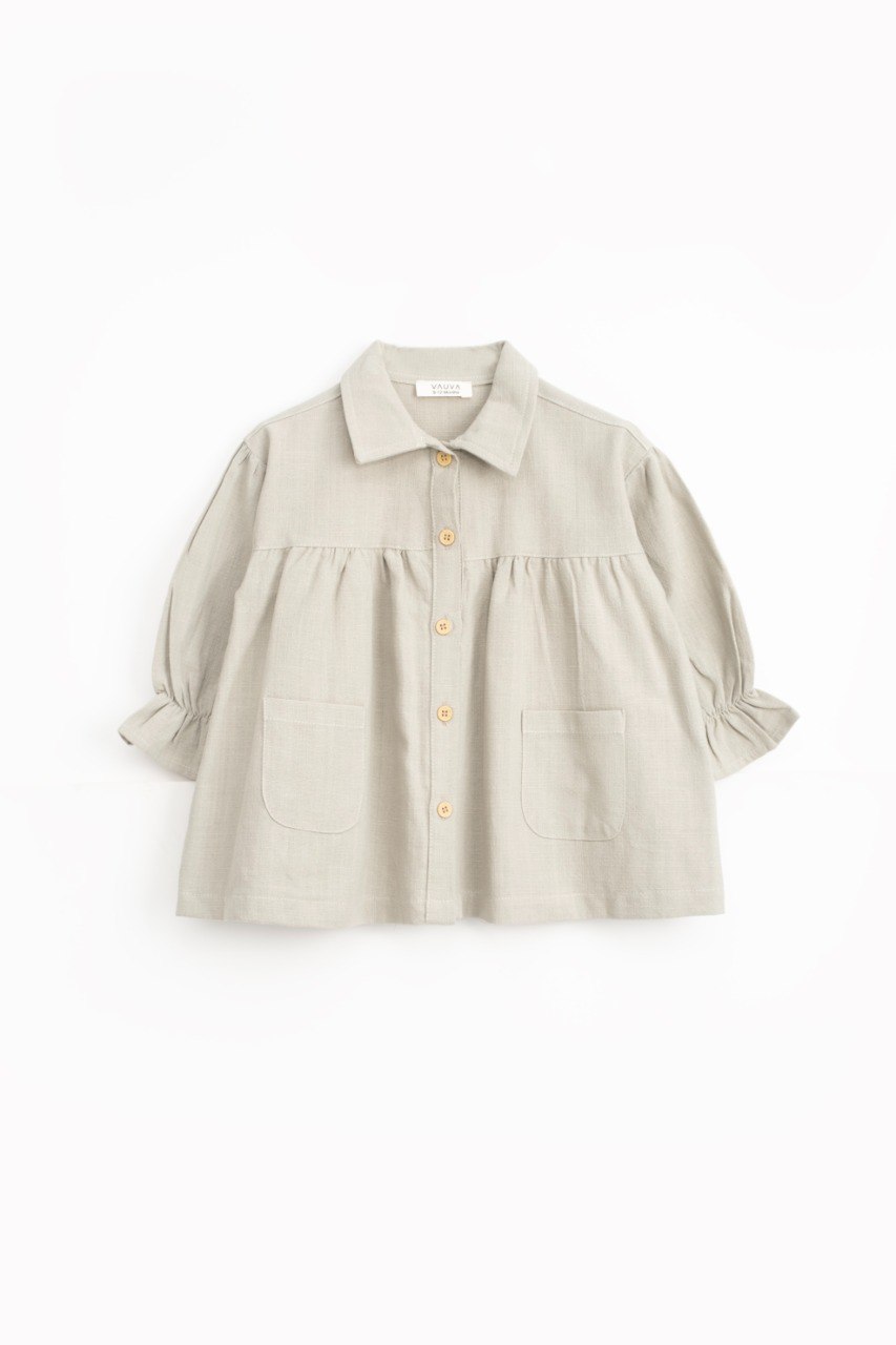 Autumn Breeze Dress - Green Pastel/Beige/Brown - 9M-4Y