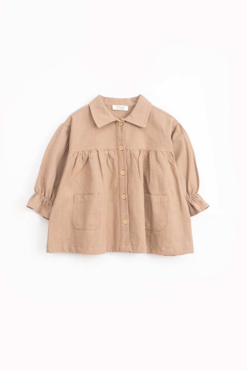 Autumn Breeze Dress - Green Pastel/Beige/Brown - 9M-4Y