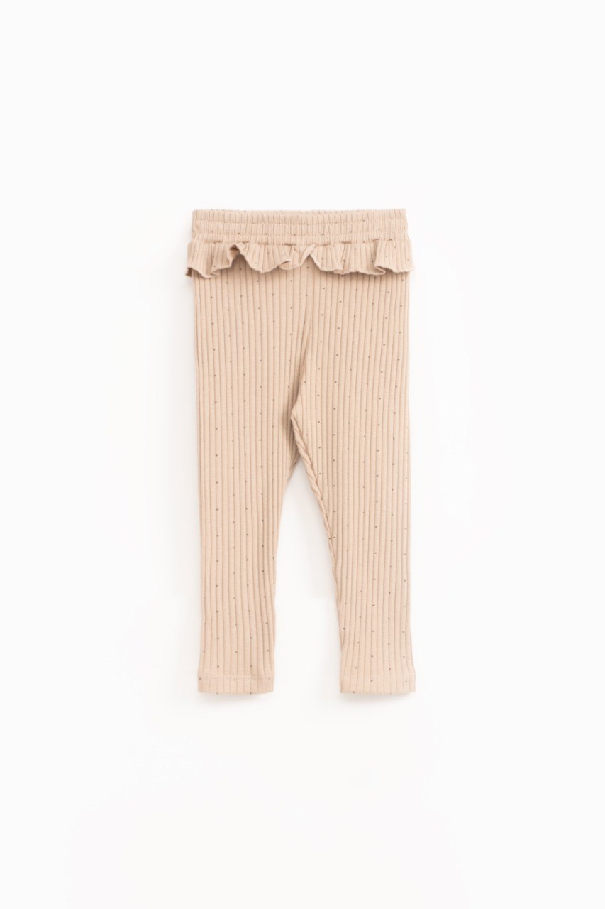 Dotted Legging - Beige/Off-White - 1-6Y