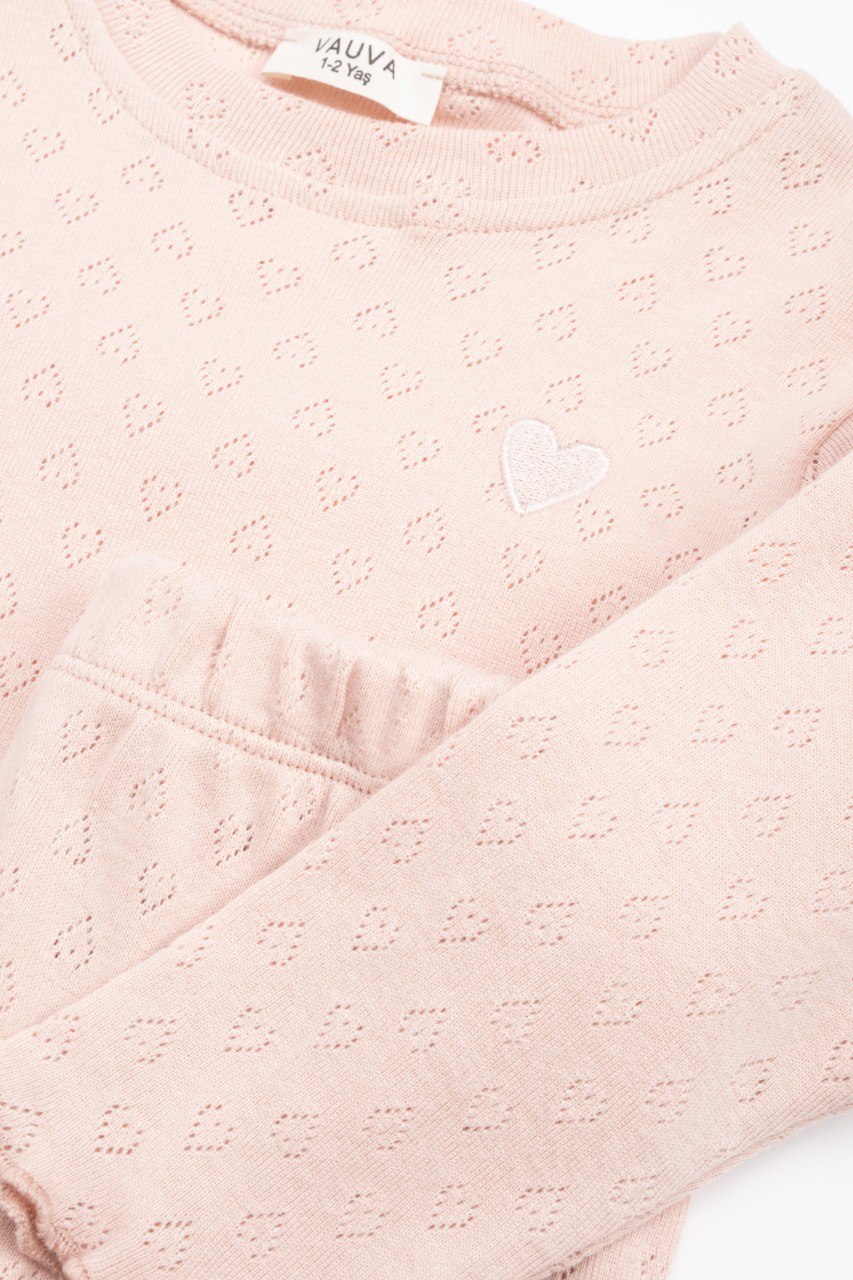 Pajamas - Beige/White/Pink - 1-6Y
