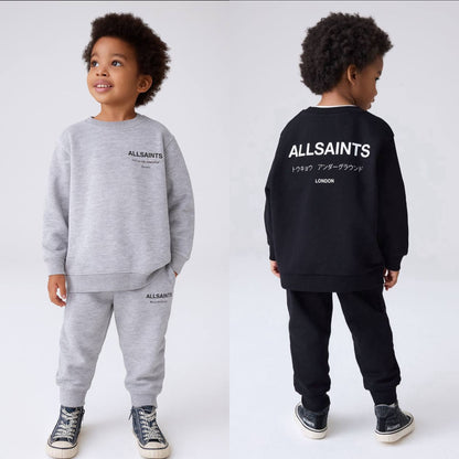 All Saints Pants & Sweater Set - Black/Grey - 2-10Y