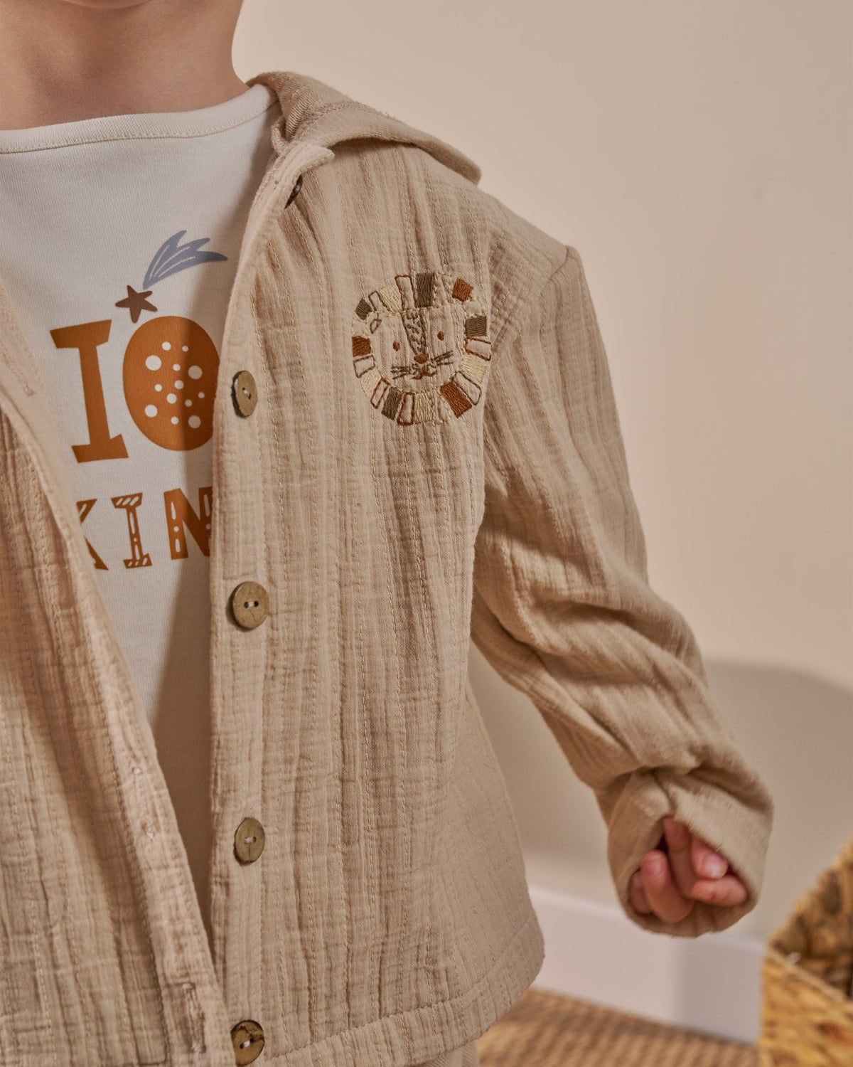 Quilted Muslin 3-piece Outfit Set - 6M-3Y