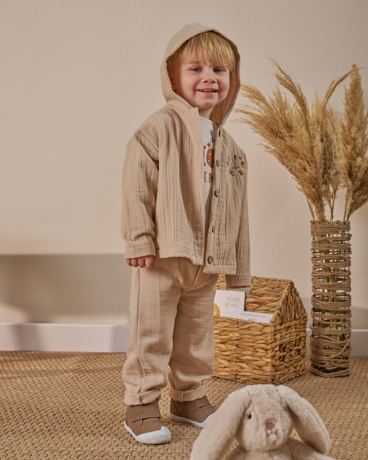 Quilted Muslin 3-piece Outfit Set - 6M-3Y