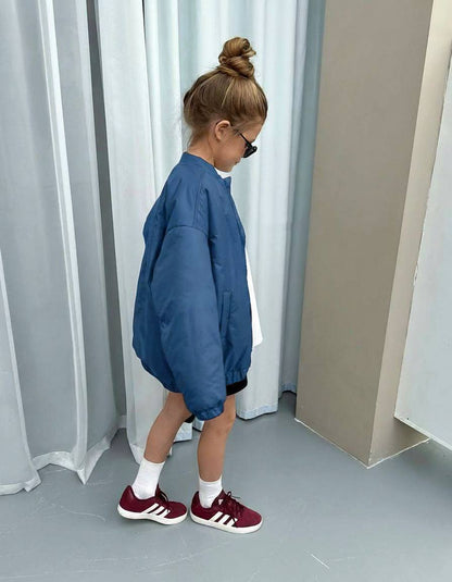 Navy Blue College Jacket - 2-7Y