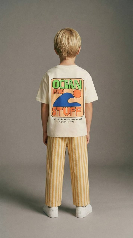 Ocean & Stuff - Pants & Tshirt Set - 2-8Y
