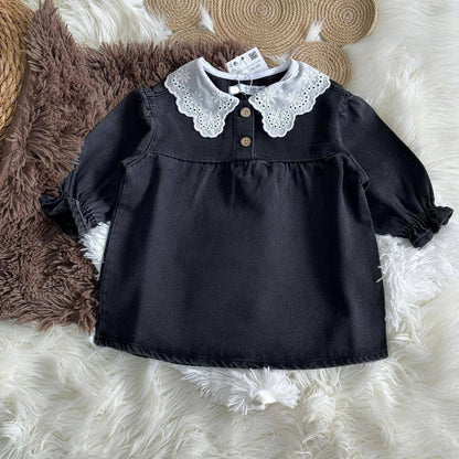 DENIM Dress - BLACK - 18M-6Y