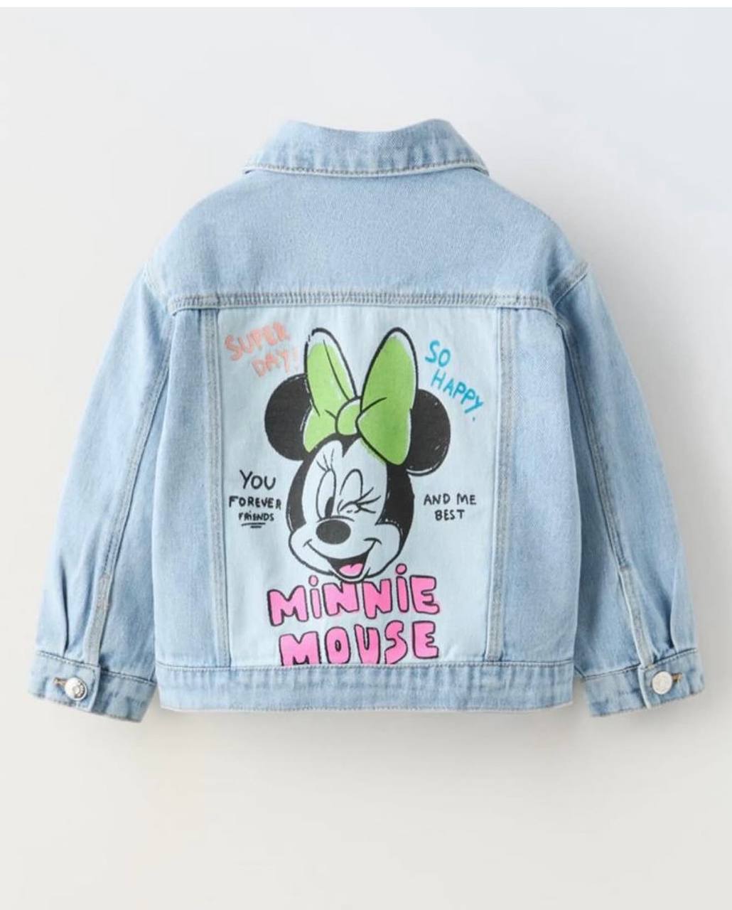 DENIM Oversized Jacket - Minnie Mouse - BLUE - 2-7Y