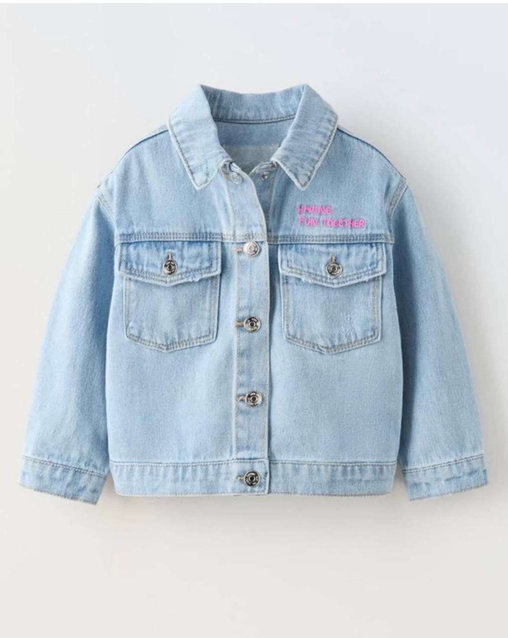 DENIM Oversized Jacket - Minnie Mouse - BLUE - 2-7Y