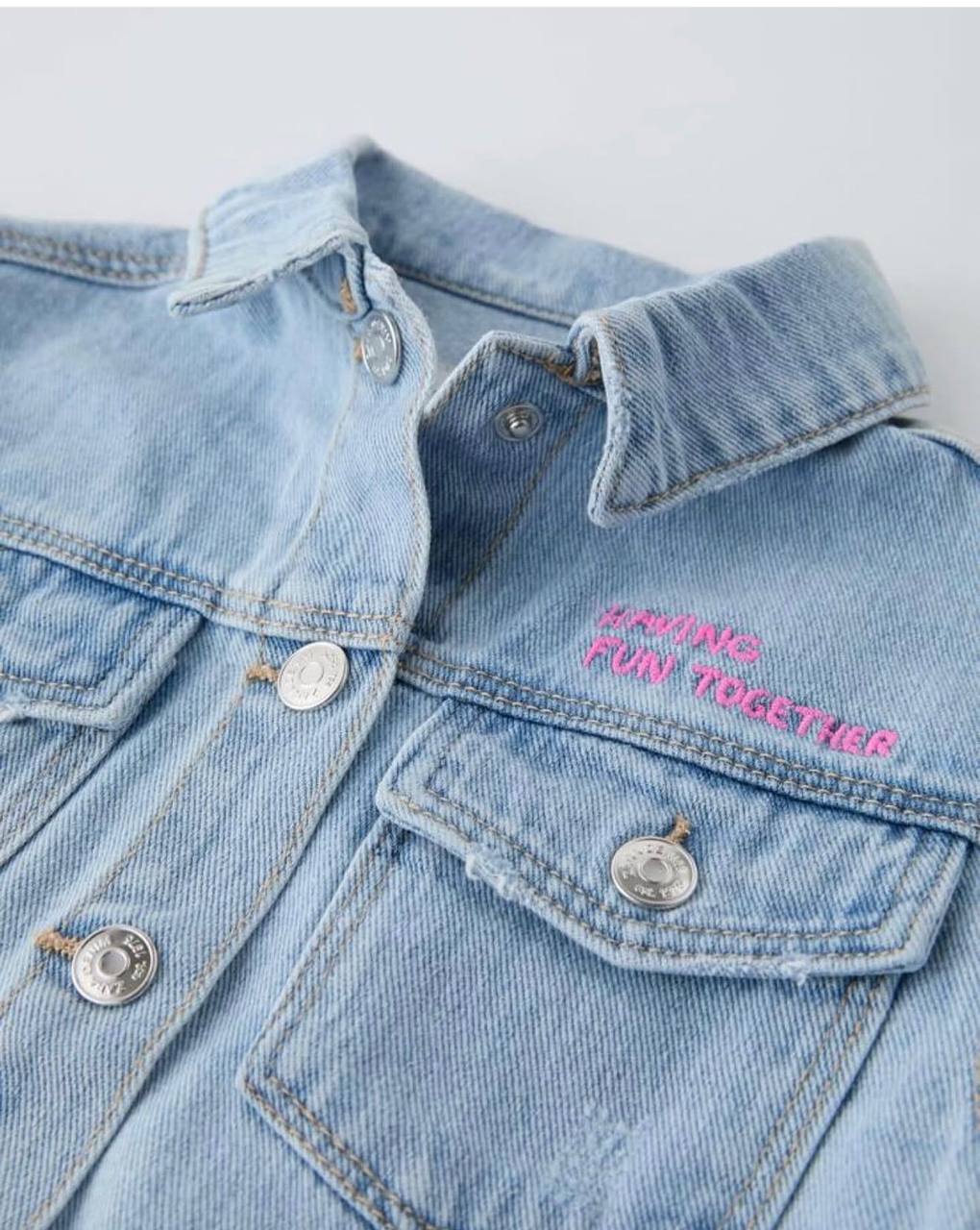 DENIM Oversized Jacket - Minnie Mouse - BLUE - 2-7Y