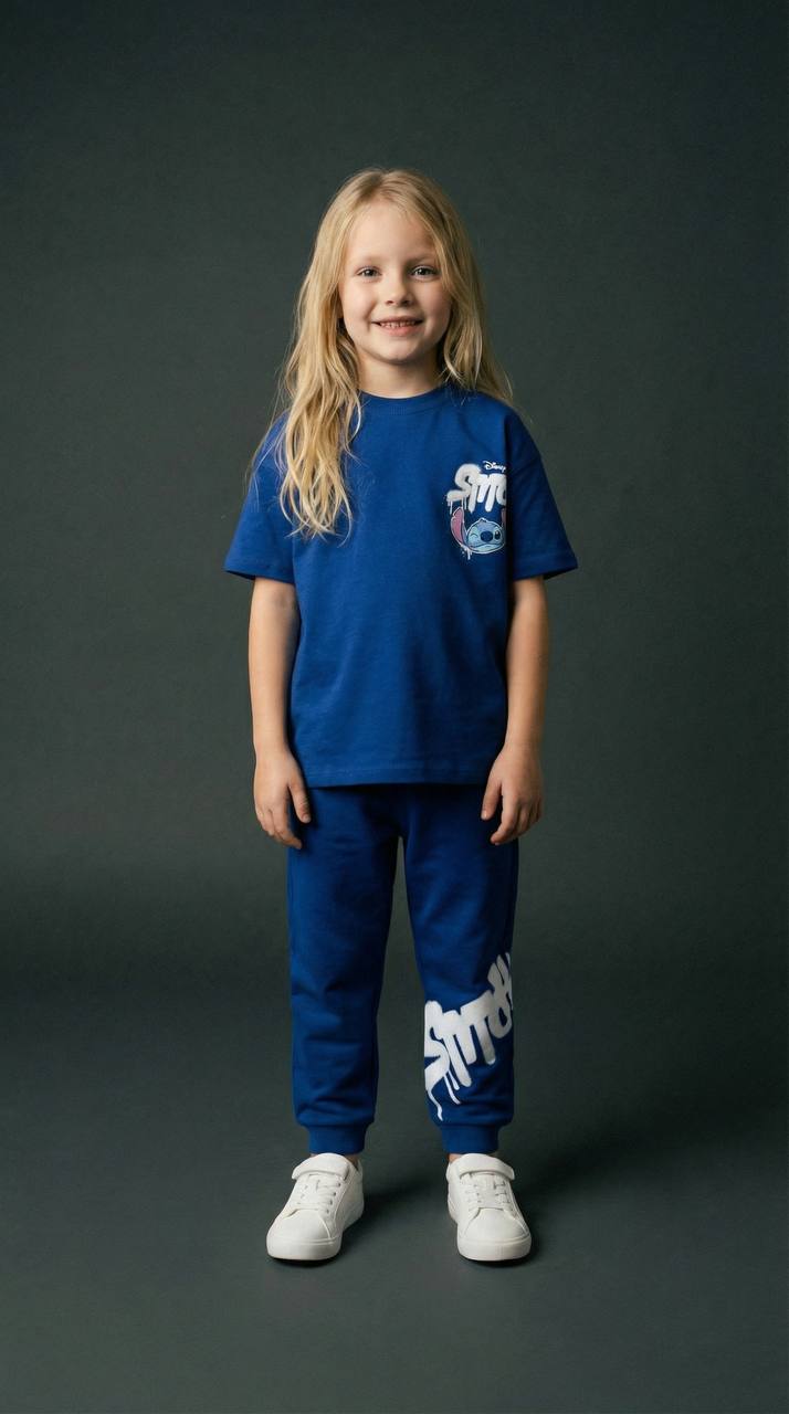 STITCH - Pants & Tshirt Set - 2-8Y