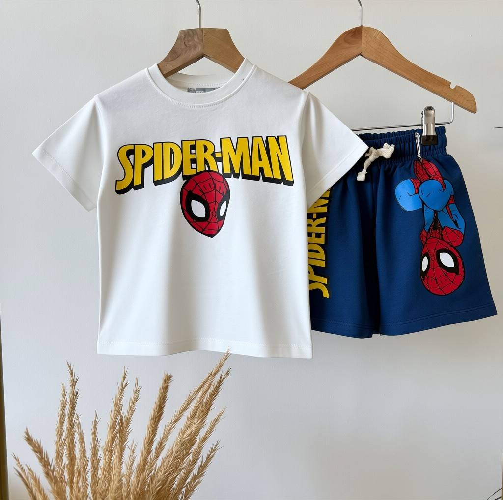 Spider man Short & Tshirt Set - 2-8Y