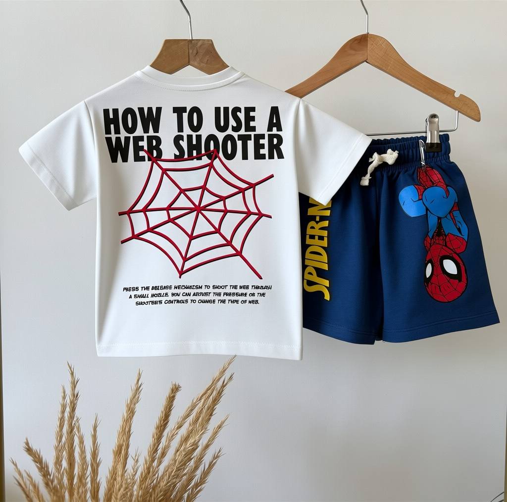 Spider man Short & Tshirt Set - 2-8Y