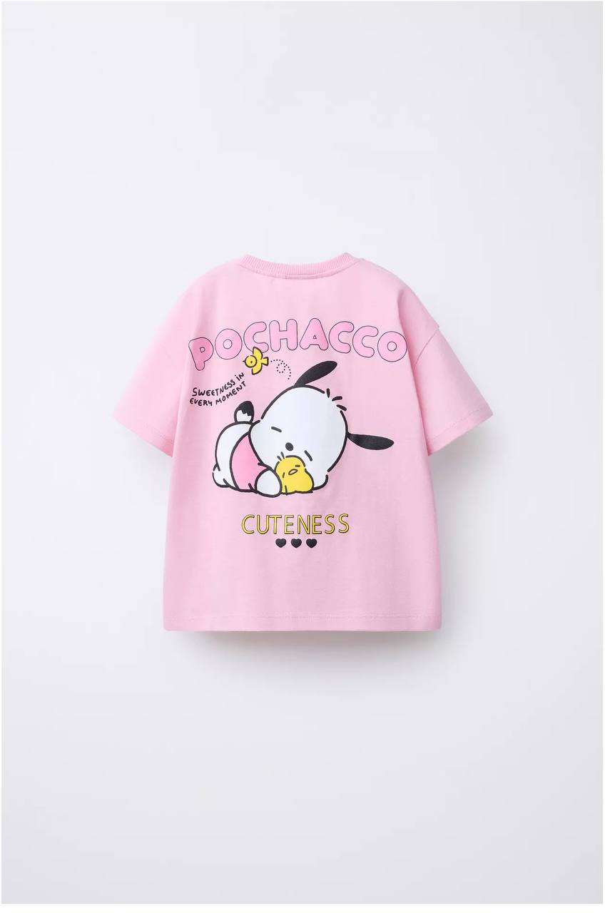 TSHIRT - POCHACCO - PINK - 2-7Y