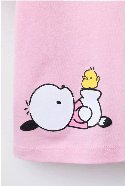 TSHIRT - POCHACCO - PINK - 2-7Y