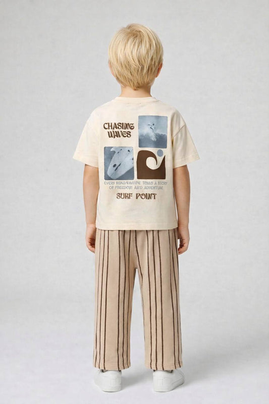 Chasing Waves - Pants & Tshirt Set - 2-8Y