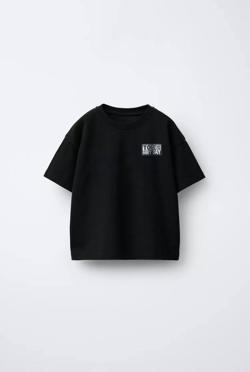 Together Everyday - BLACK Tshirt - 2-7Y