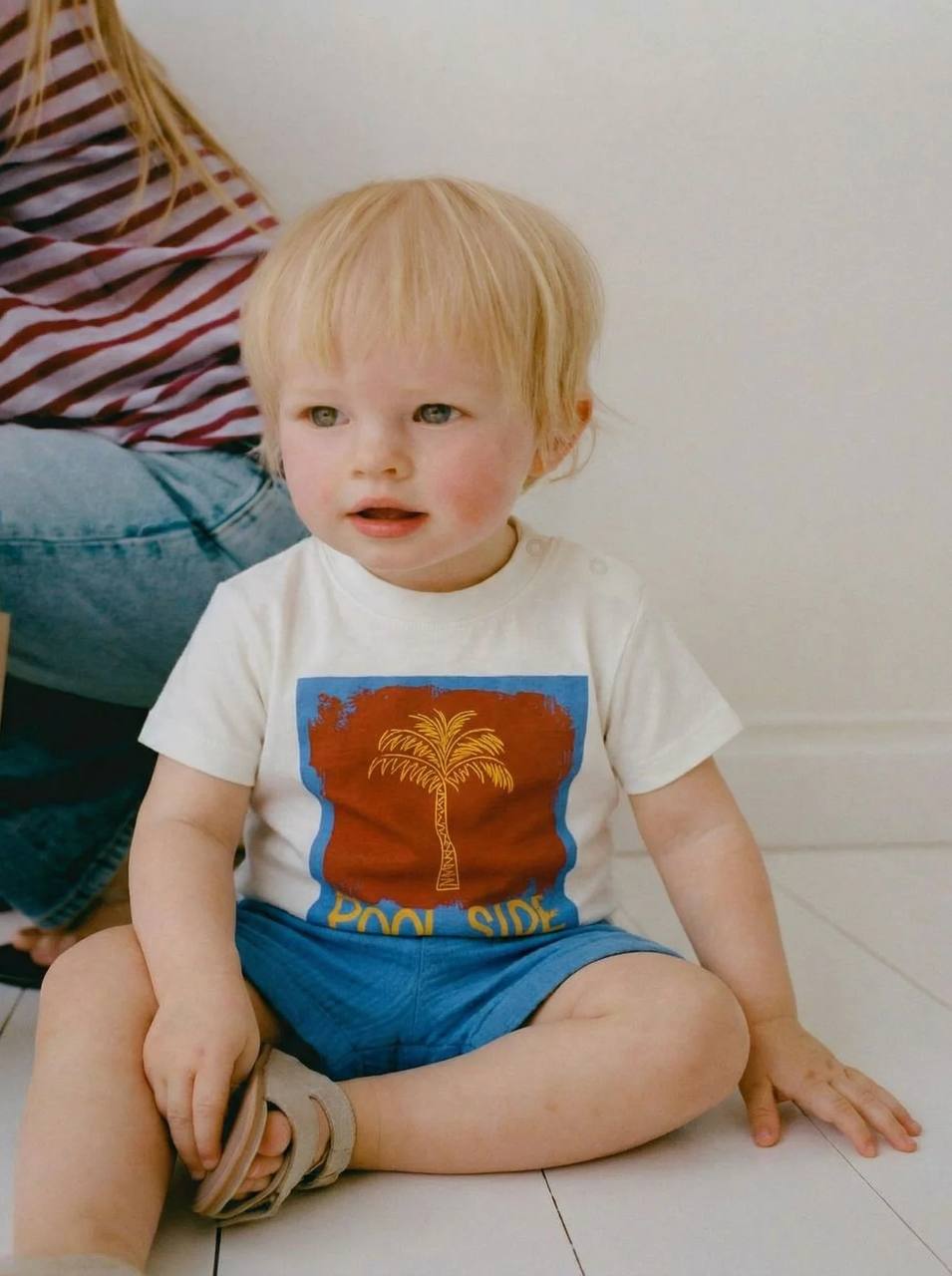 Poolside Muslin Shorts & Tshirt Set - 6M-3Y