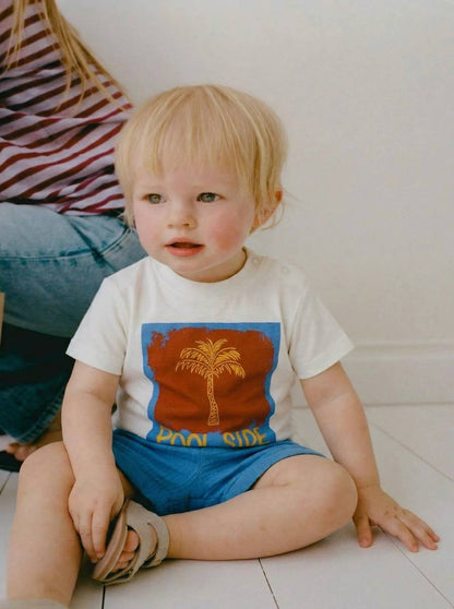 Poolside Muslin Shorts & Tshirt Set - 6M-3Y