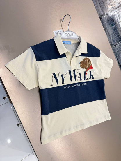Tshirt - Polo Cut - NY WALK - 2-7Y