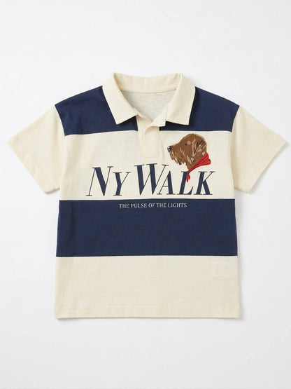 Tshirt - Polo Cut - NY WALK - 2-7Y