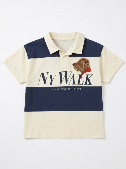 Tshirt - Polo Cut - NY WALK - 2-7Y