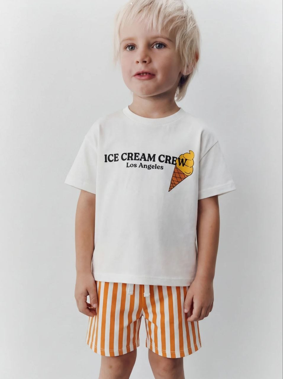 Shorts & Tshirt Set - Ice Cream Crew - 2-7Y