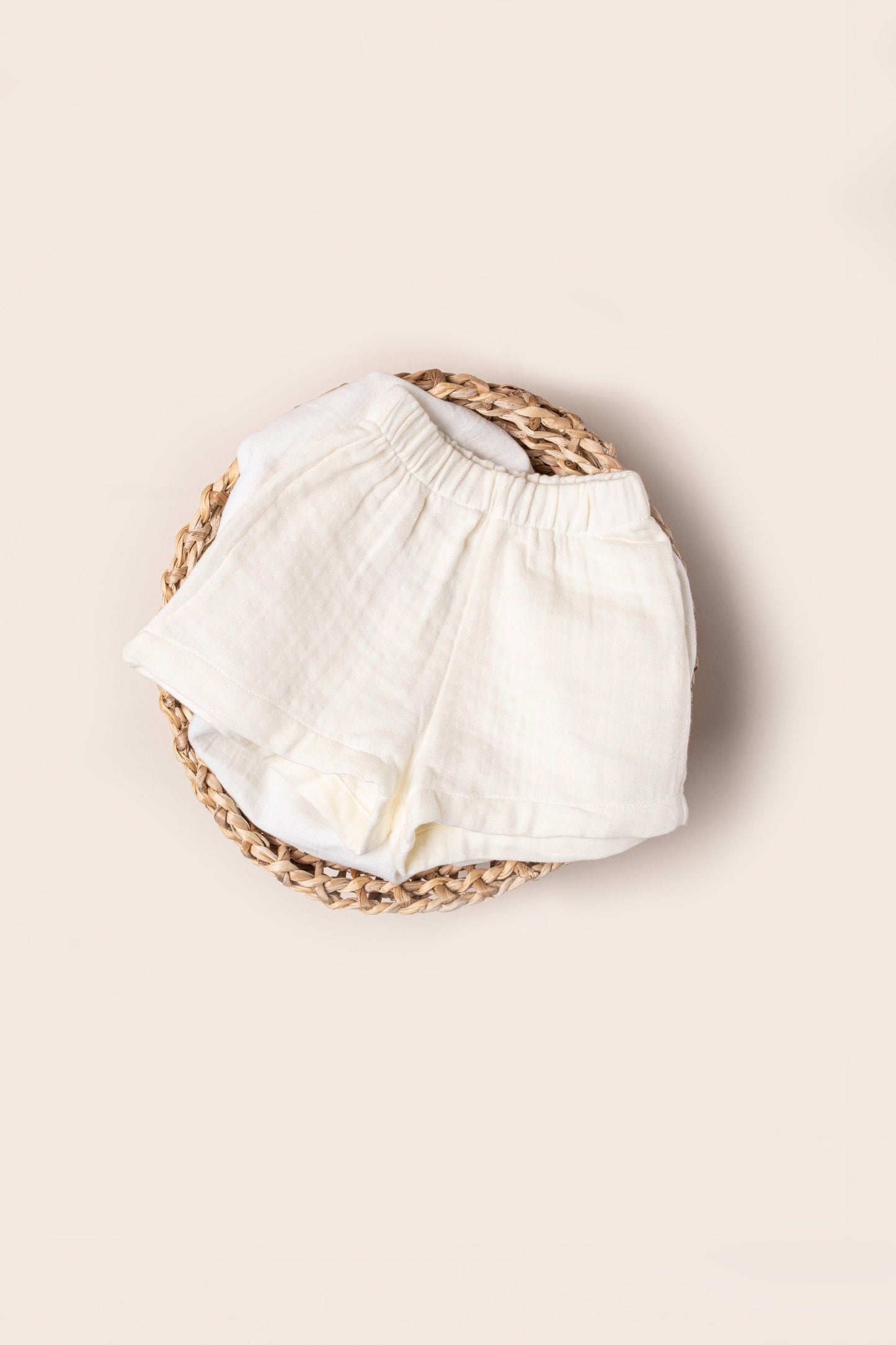 Muslin Shorts - Blue/Off-White/Orange/Baby Blue - 9M-4Y