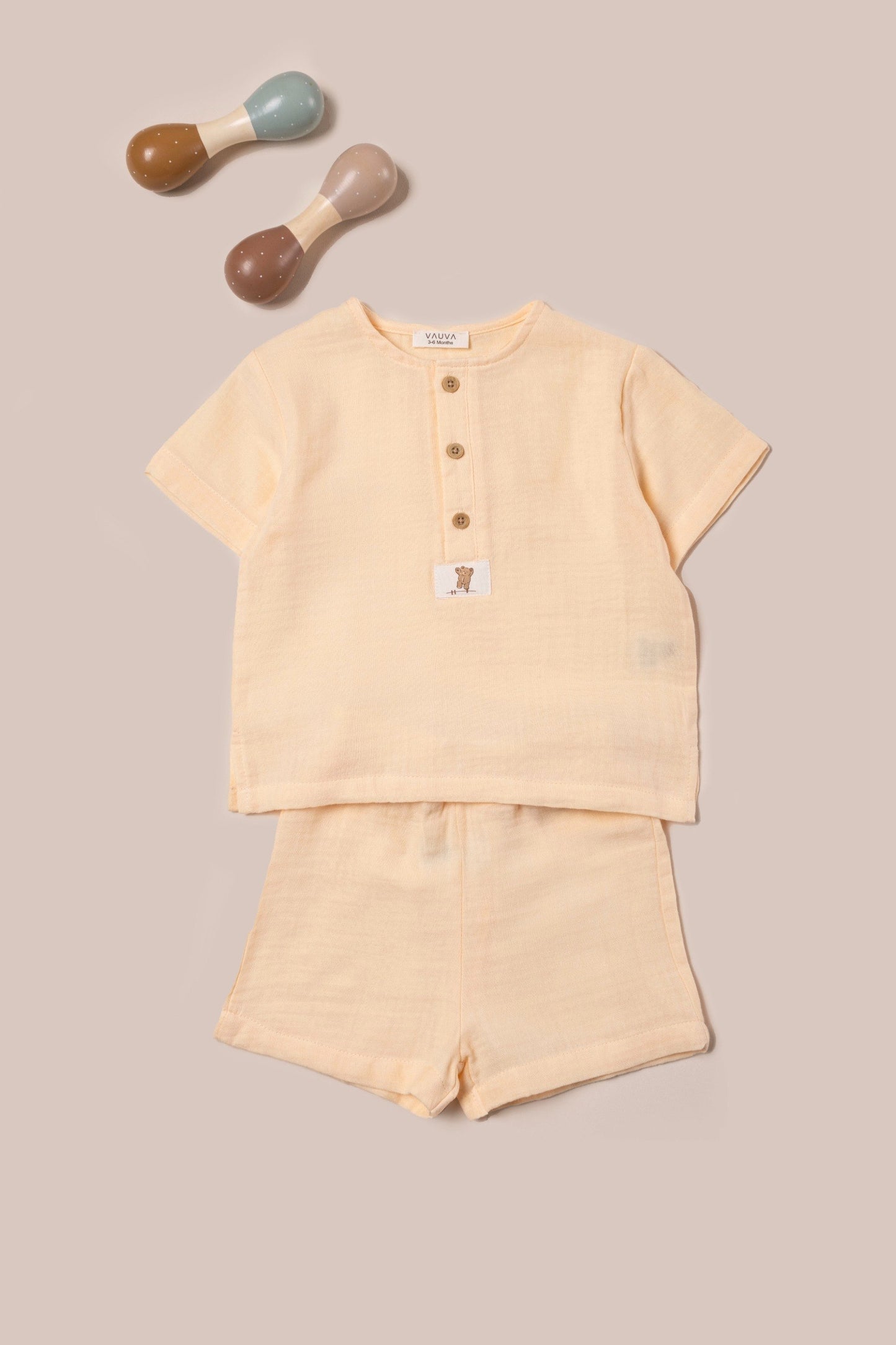 Muslin Shorts & Tshirt Set - 3-24M