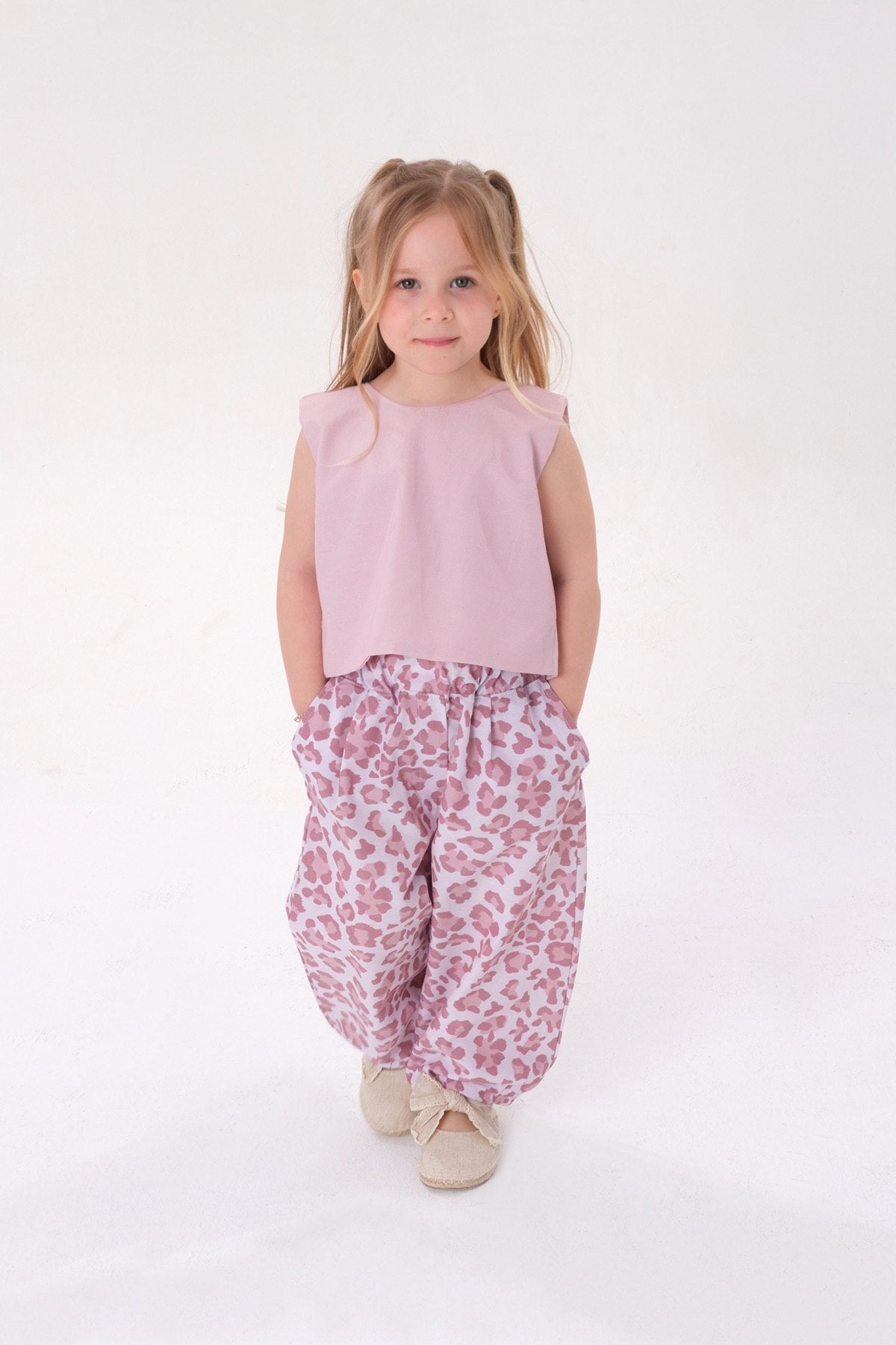 Leopard Pants & Top Set - 2-8Y