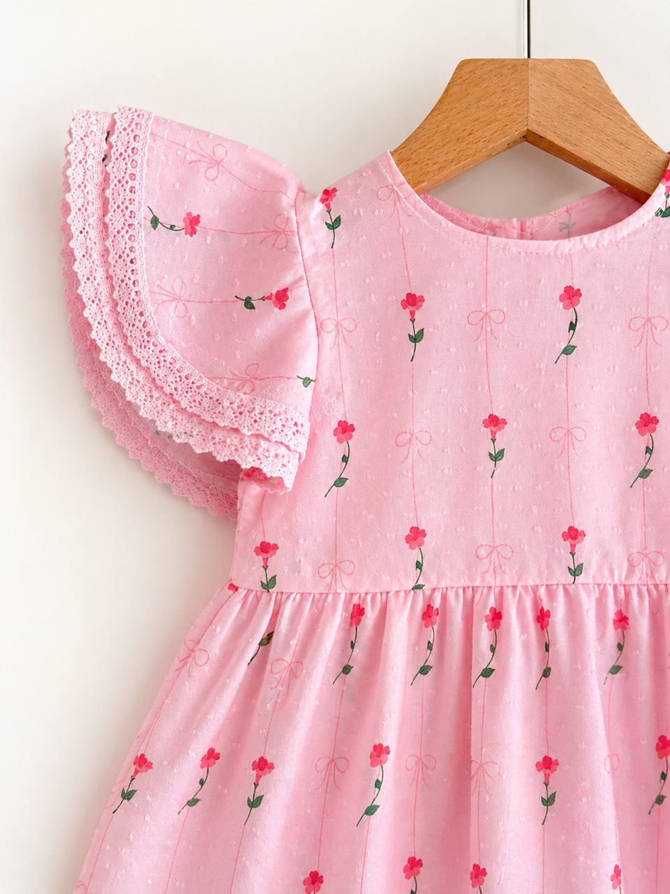 Pink Floral Dress - 2-8Y