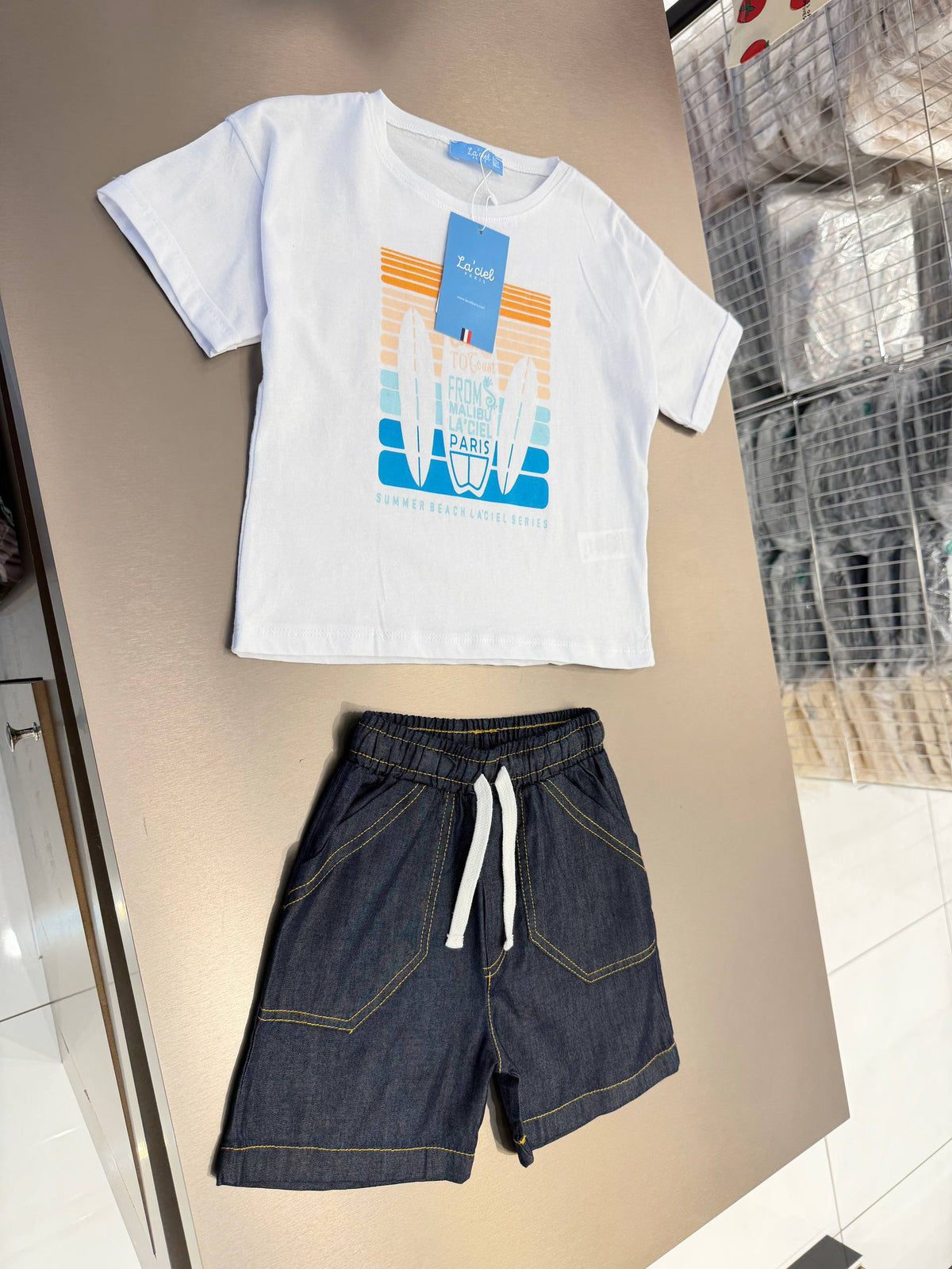 The SURF BOY - Shorts & Tshirt Set - 2-7Y