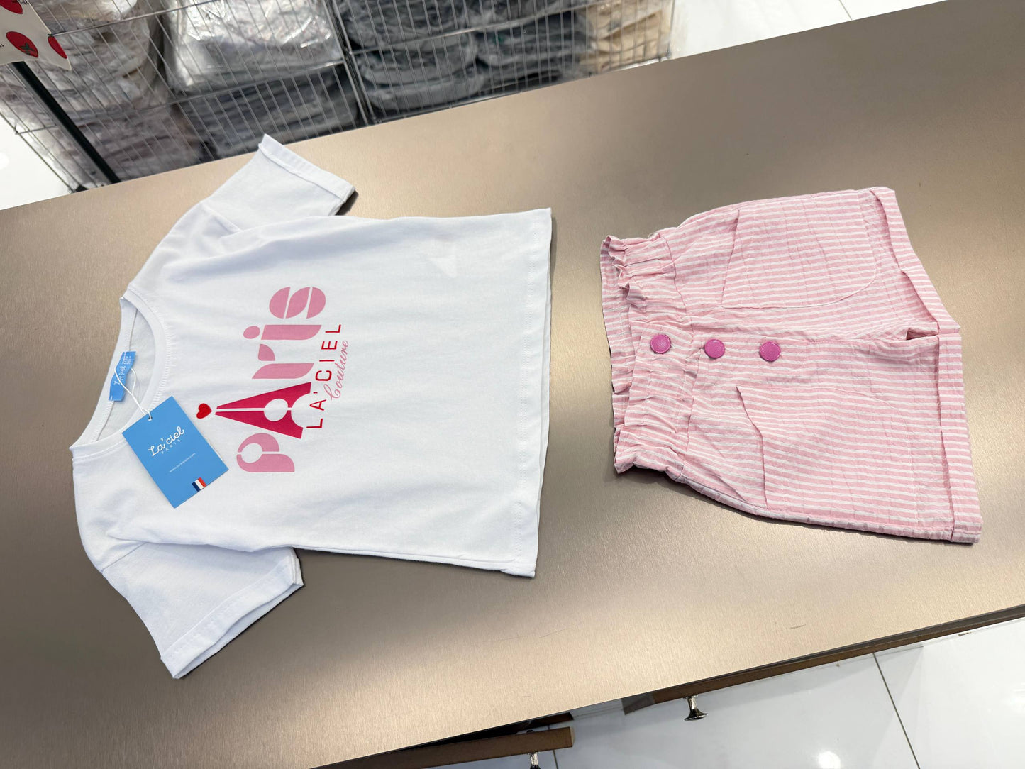 Paris Couture - Shorts & Tshirt Set - 2-7Y