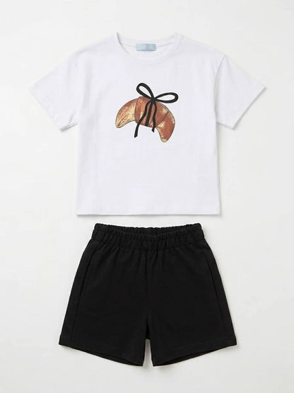 CROISSANT - Shorts & Tshirt Set - 2-7Y