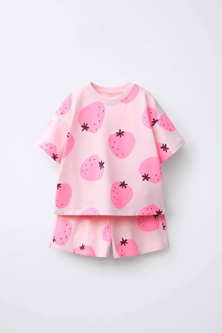 Strawberry Favorites - Shorts & Tshirt Set - 2-8Y