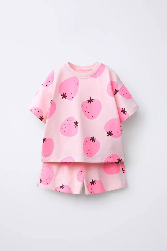 Strawberry Favorites - Shorts & Tshirt Set - 2-8Y