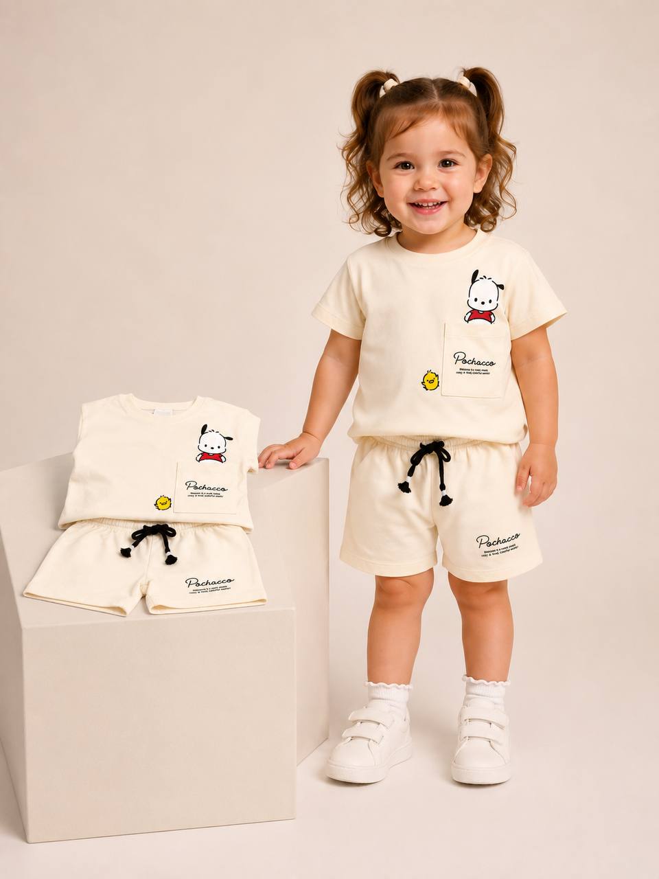 POCHACCO - Shorts & Tshirt Set - 2-7Y
