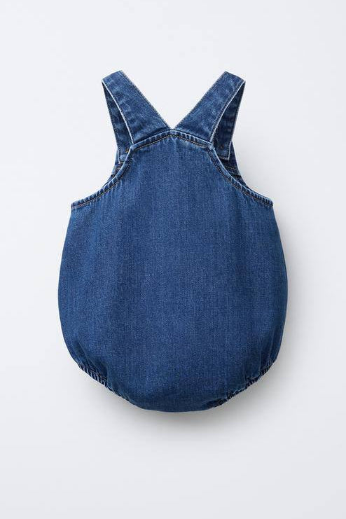 DENIM Overall Romper - 3-24M